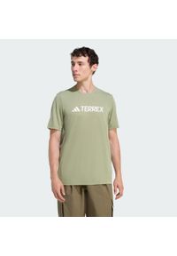 Adidas - Koszulka Terrex Multi Climacool Logo Tech. Kolor: zielony. Technologia: ClimaCool (Adidas). Sport: turystyka piesza #1