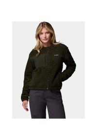 columbia - Sweter Damski Columbia Stellar Path Bomber. Kolor: zielony. Materiał: polar. Sport: turystyka piesza #1