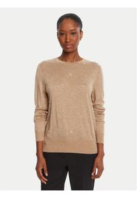 Lola Casademunt by Maite Sweter MF2511012 Beżowy Regular Fit. Kolor: beżowy. Materiał: syntetyk