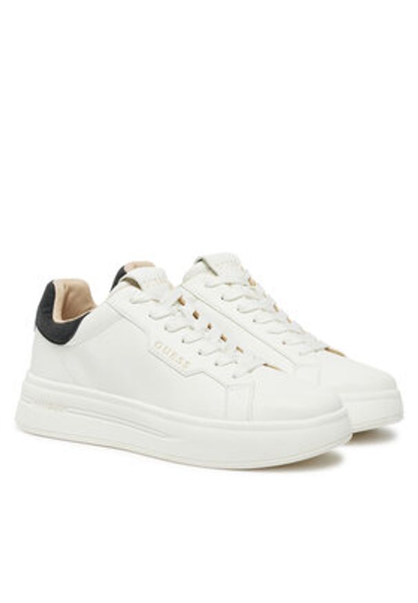 Guess Sneakersy FLPWIN LEA12 Biały. Kolor: biały. Materiał: skóra
