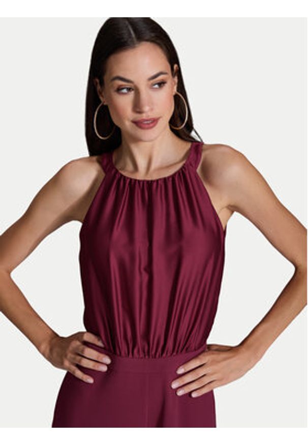 Swing Kombinezon 3AI00100 Bordowy Regular Fit. Kolor: czerwony. Materiał: syntetyk