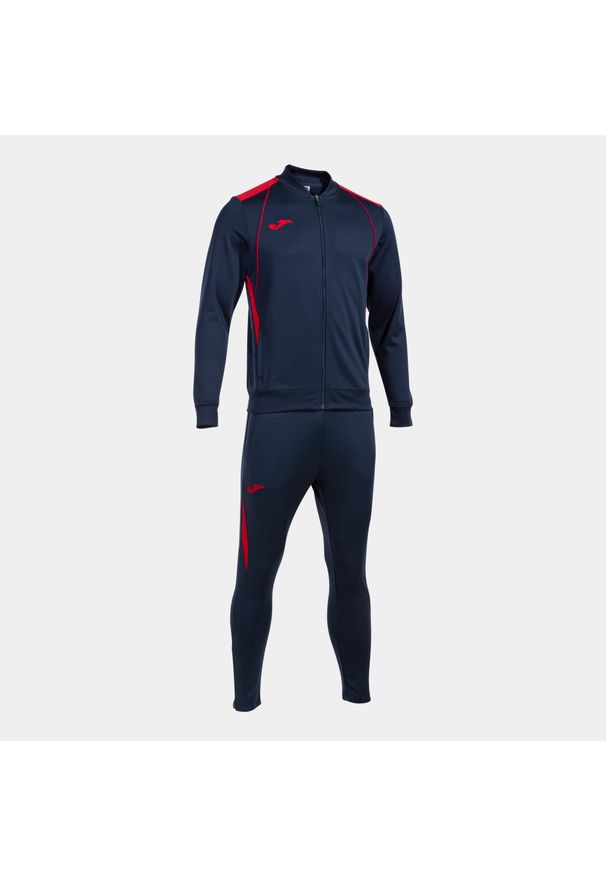 Dres Joma Championship VII. Kolor: wielokolorowy, niebieski, czerwony. Materiał: dresówka. Sport: piłka nożna, fitness