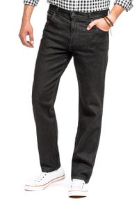 Wrangler - WRANGLER TEXAS MĘSKIE SPODNIE JEANSOWE JEANSY BLACK STROKE W121T490U #1