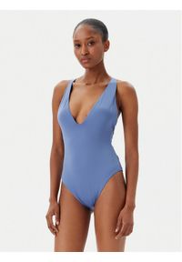 Calvin Klein Swimwear Strój kąpielowy KW0KW02798 Niebieski. Kolor: niebieski. Materiał: syntetyk