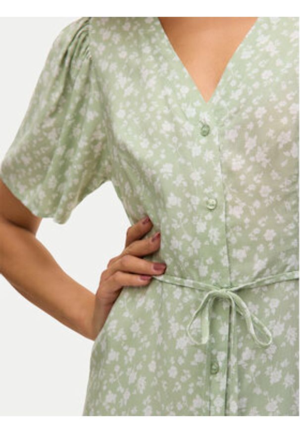 Vero Moda Sukienka letnia Alba 10292845 Zielony Regular Fit. Kolor: zielony. Materiał: wiskoza. Sezon: lato