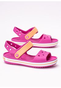 Sandałki dziecięce różowe Crocs Crocband. Kolor: różowy