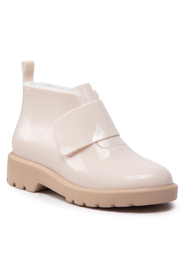 melissa - Trzewiki Melissa - Mini Melissa Chelsea Boot Inf 32835 Beige/Brown AE684. Kolor: beżowy. Materiał: futro, syntetyk