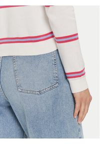 Tommy Jeans Sweter Essential DW0DW20159 Écru Regular Fit. Materiał: bawełna #5