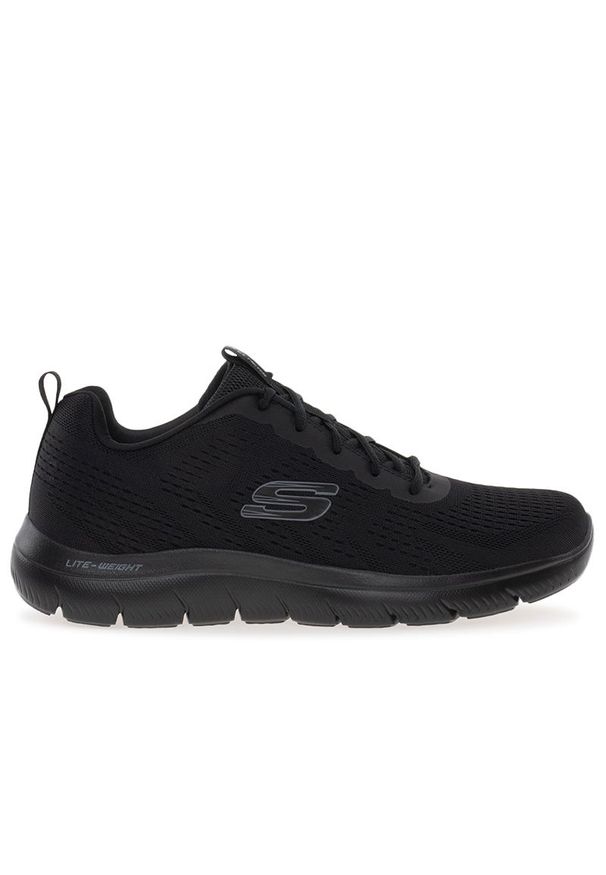 skechers - Buty męskie Skechers Summits Torre 232395BBK - czarne. Zapięcie: sznurówki. Kolor: czarny. Materiał: guma, jeans, dresówka, materiał, syntetyk. Szerokość cholewki: normalna. Model: Skechers Sport. Sport: turystyka piesza
