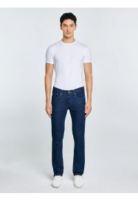 Big-Star - Jeansy męskie dopasowane granatowe Terry 556. Stan: obniżony. Kolor: niebieski. Styl: klasyczny #2