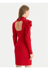 TwinSet - TWINSET Sukienka dzianinowa 252AT3010 Czerwony Slim Fit. Kolor: czerwony. Materiał: wiskoza #2