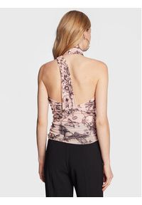 Pinko Top Tirato 100921 A0NW Różowy Slim Fit. Kolor: różowy. Materiał: syntetyk #4