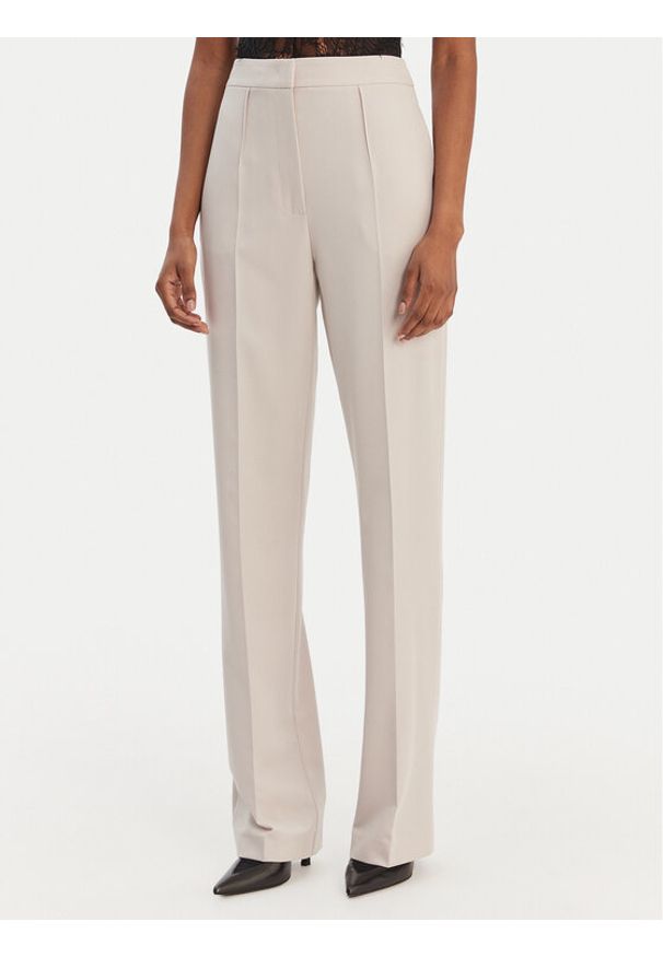 Patrizia Pepe Spodnie materiałowe 8P0800/A498-S748 Szary Regular Fit. Kolor: szary. Materiał: syntetyk