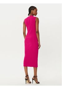 MICHAEL Michael Kors Sukienka dzianinowa MR582UN33D Różowy Slim Fit. Kolor: różowy. Materiał: wiskoza
