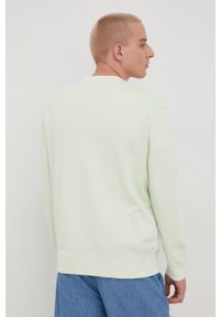 Lee bluza bawełniana męska kolor zielony z nadrukiem. Kolor: zielony. Materiał: bawełna. Wzór: nadruk #4