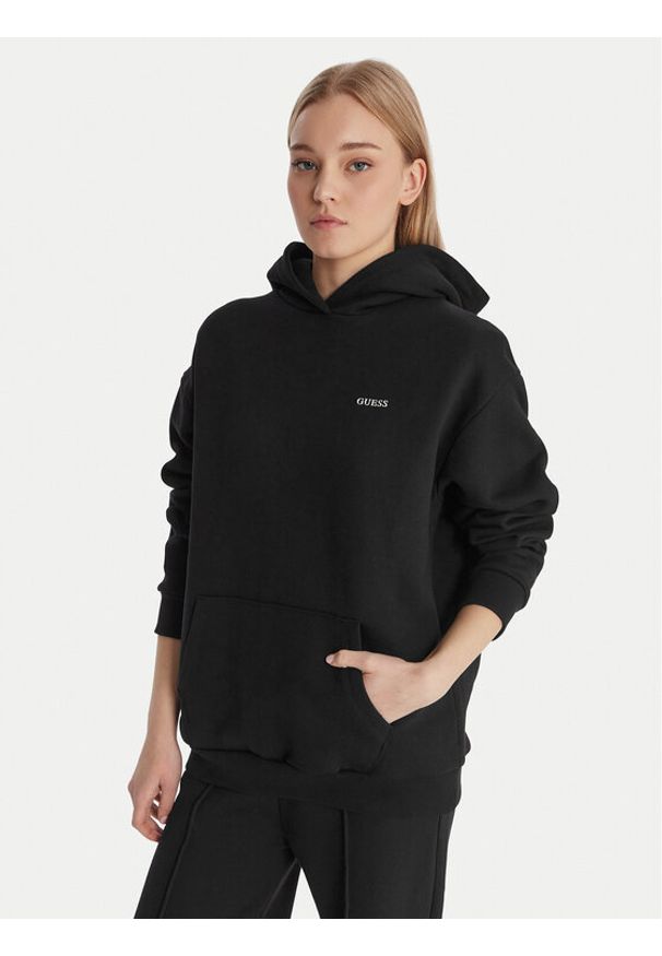 Guess Bluza V6RQ14 K9V31 Czarny Regular Fit. Kolor: czarny. Materiał: bawełna