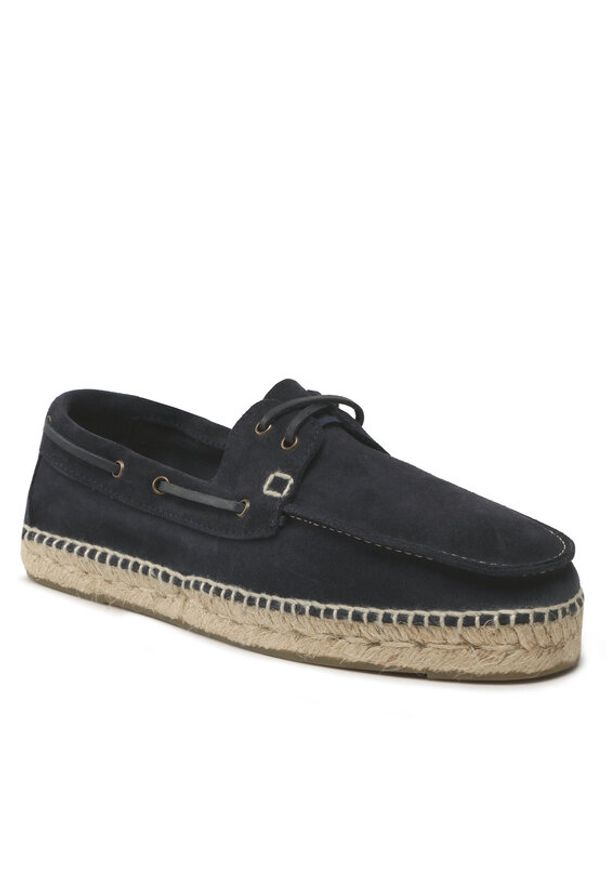 Manebi Espadryle Shoes Espadrilles K 1.5 K0 Granatowy. Kolor: niebieski. Materiał: zamsz, skóra