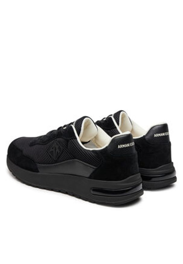 Armani Exchange Sneakersy XUX240 XV910 Q781 Czarny. Kolor: czarny. Materiał: materiał