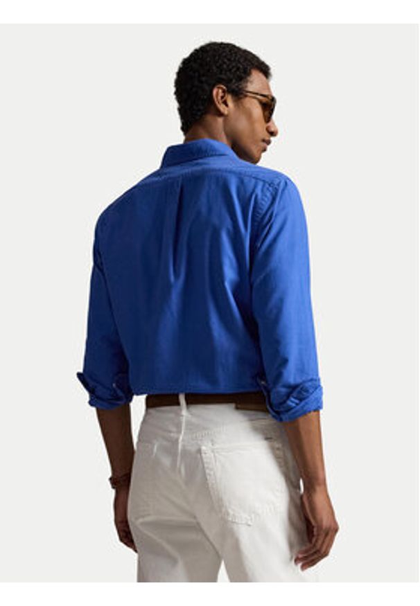 Polo Ralph Lauren Koszula 710805564512 Niebieski Regular Fit. Typ kołnierza: polo. Kolor: niebieski. Materiał: bawełna