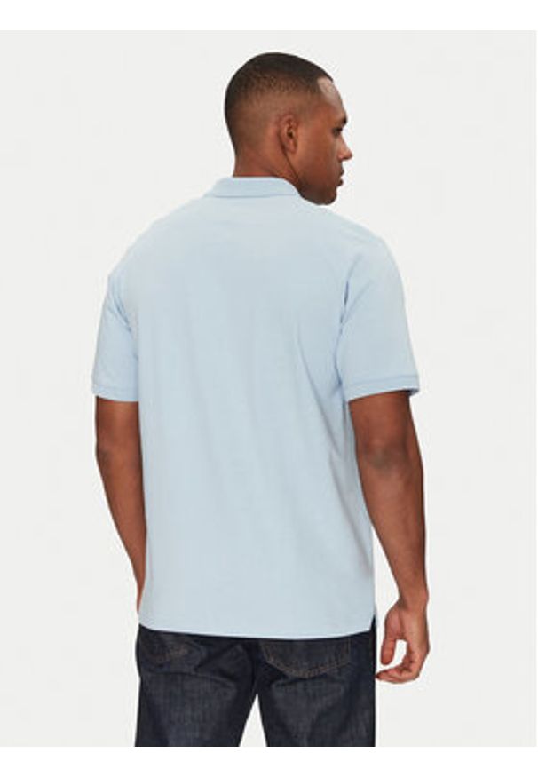 Jack & Jones - Jack&Jones Polo Jaxon 12268227 Błękitny Regular Fit. Typ kołnierza: polo. Kolor: niebieski. Materiał: bawełna