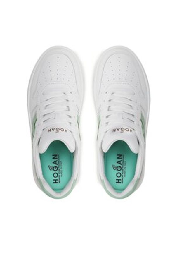 Hogan - HOGAN Sneakersy HXW6300EU50ODZ Biały. Kolor: biały. Materiał: skóra