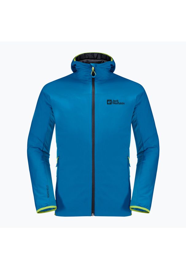 Kurtka skiturowa męska Jack Wolfskin Alpspitze Ins Hoody. Kolor: niebieski. Materiał: softshell