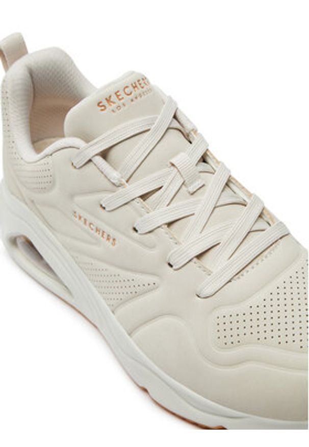 skechers - Skechers Sneakersy 177390/OFWT Biały. Kolor: biały. Materiał: skóra