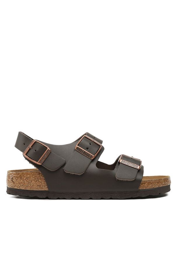 Birkenstock Sandały Milano Bs 34103 Brązowy. Kolor: brązowy. Materiał: skóra