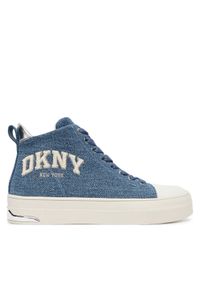 DKNY Trampki Yaser K3566923 Granatowy. Kolor: niebieski. Materiał: materiał