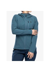 Bluza z kapturem damska Black Diamond Coefficient Storm FZ Hoody. Typ kołnierza: kaptur. Kolor: niebieski