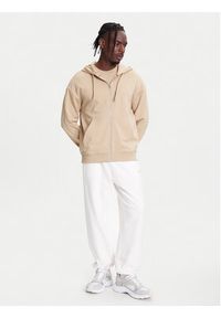 Hugo - HUGO Bluza Dapozip 50548651 Beżowy Relaxed Fit. Kolor: beżowy. Materiał: bawełna #3