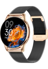 Smartwatch damski Rubicon -Asturia- - AMOLED rozmowy BT tętno SpO IP67 złoty. Rodzaj zegarka: smartwatch. Kolor: złoty