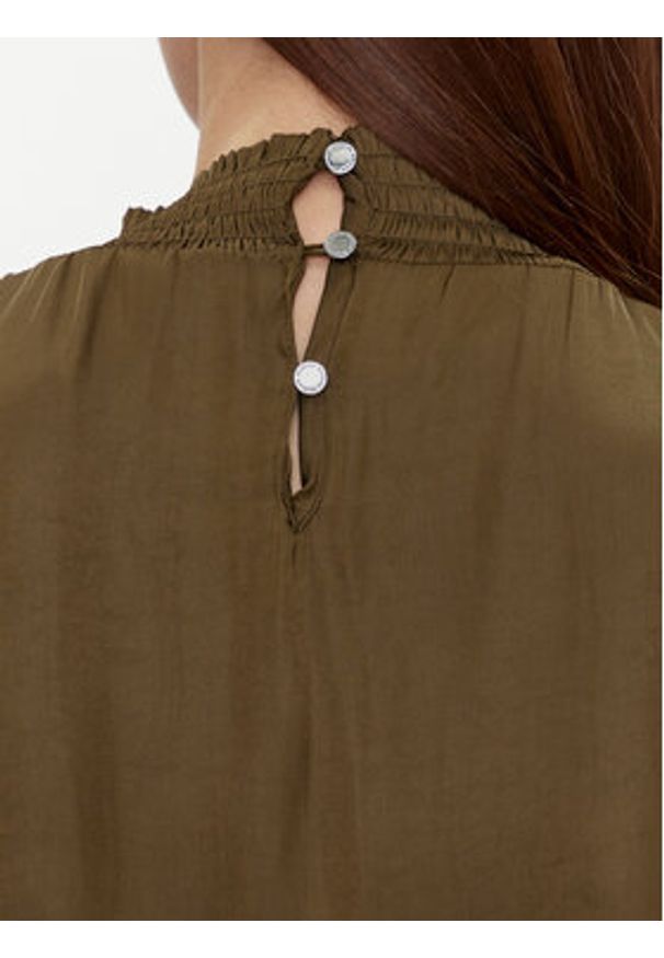 Morgan Bluzka 241-OFLIP Khaki Regular Fit. Kolor: brązowy. Materiał: syntetyk