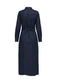 only - ONLY Sukienka jeansowa Camomile 15357757 Granatowy Regular Fit. Kolor: niebieski. Materiał: bawełna #7