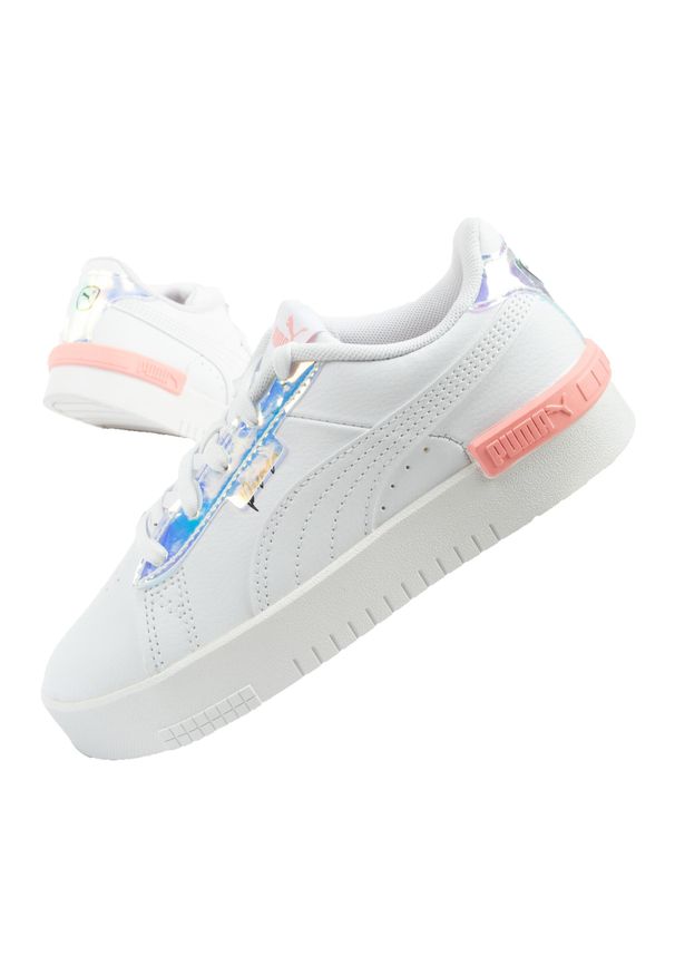 Buty sportowe sneakersy dziecięce Puma Jada Crystal. Kolor: biały. Sport: turystyka piesza