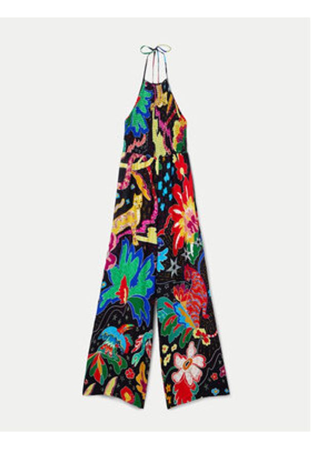 Desigual Kombinezon Jungle 24SWMW06 Kolorowy Relaxed Fit. Materiał: wiskoza. Wzór: kolorowy