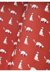 Pako Lorente - PAKO LORENTE – Czerwona poszetka w kotki. Kolor: czerwony. Materiał: poliester #3