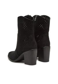 DeeZee Botki 220565-4 Czarny. Kolor: czarny. Materiał: materiał