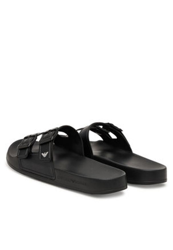 Emporio Armani Klapki EX000043 AF22190 MC001 Czarny. Kolor: czarny. Materiał: syntetyk