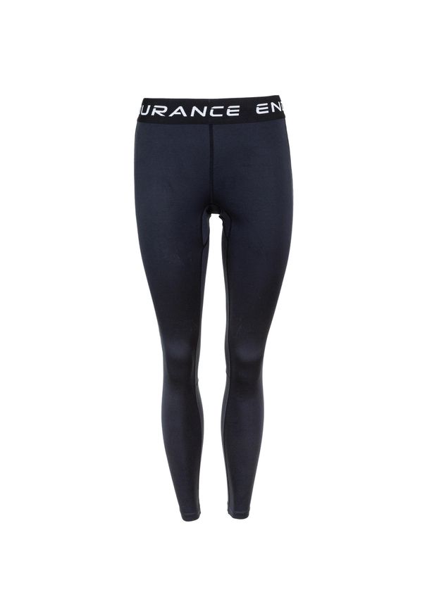 ENDURANCE - Damskie legginsy Endurance Power. Kolor: czarny. Sport: bieganie, fitness