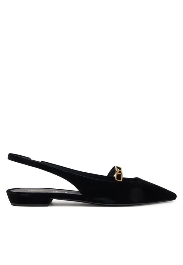 Emporio Armani Czółenka X3D301 XD117 00002 Czarny. Kolor: czarny. Materiał: materiał