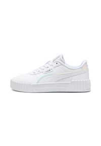 Sneakersy damskie Puma Carina 3.0 Holo 2.0. Kolor: wielokolorowy, szary, biały. Materiał: skóra, materiał, syntetyk
