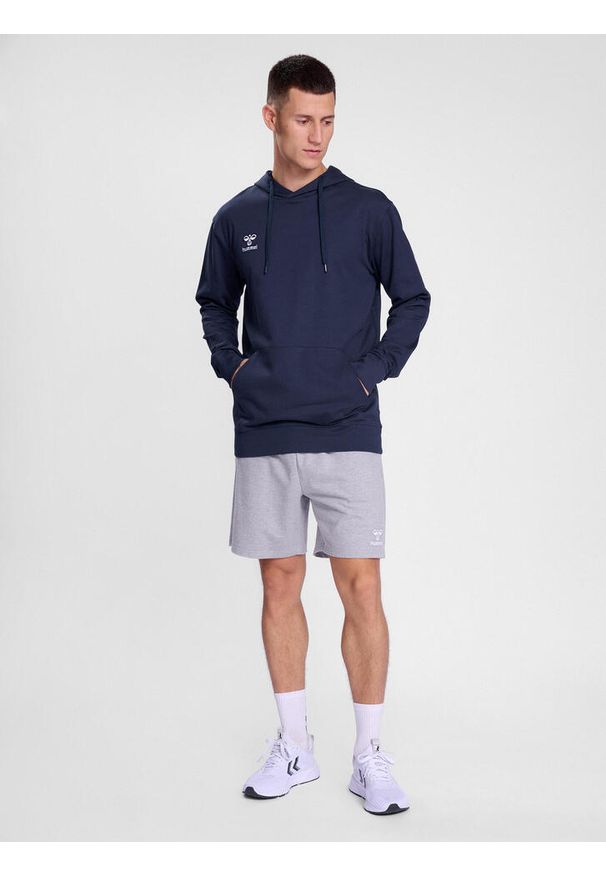 Bluza z kapturem Hummel Go 2.0. Typ kołnierza: kaptur. Kolor: niebieski. Sport: fitness