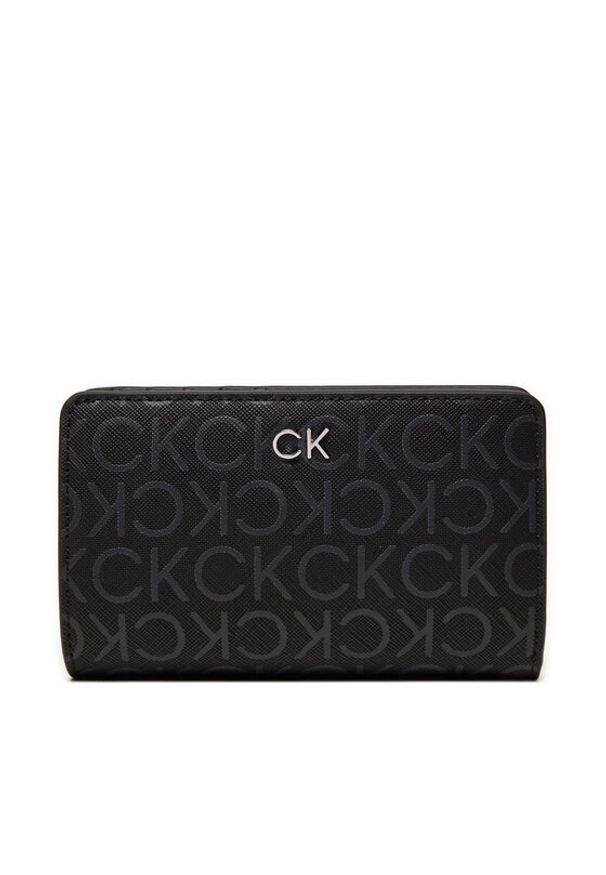 Calvin Klein Duży Portfel Damski Ck Daily Md K60K612683 Czarny. Kolor: czarny. Materiał: skóra