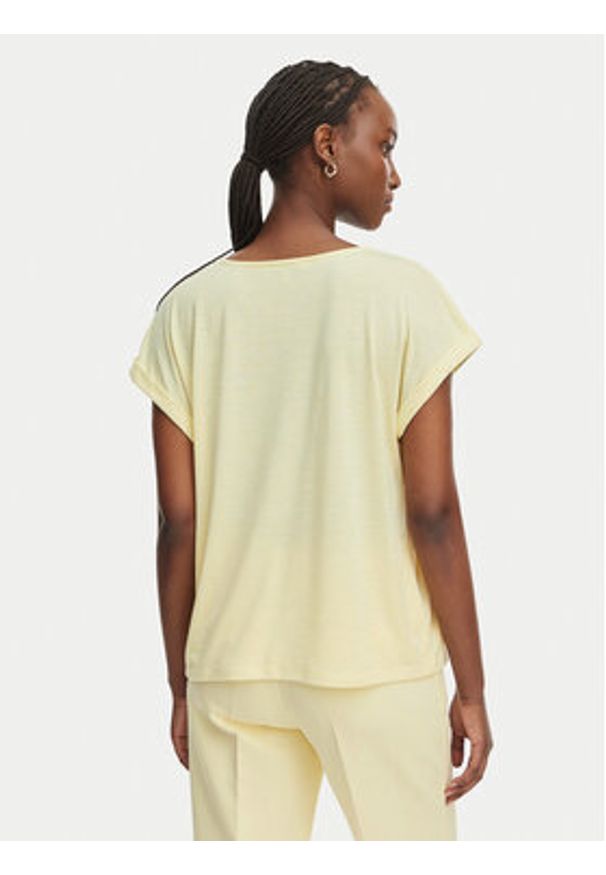 Morgan Bluzka 261-DIANA Żółty Regular Fit. Kolor: żółty. Materiał: syntetyk