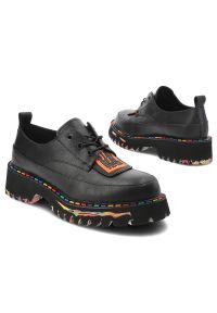 Czarne Półbuty Artiker Stylowe Obuwie Damskie. Okazja: na co dzień. Kolor: czarny. Materiał: skóra. Wzór: kolorowy. Styl: elegancki #7