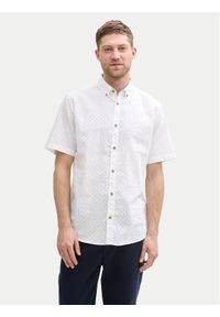Tom Tailor Koszula 1045099 Biały Regular Fit. Kolor: biały. Materiał: bawełna