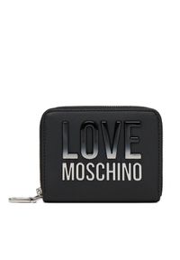 Love Moschino - Duży Portfel Damski LOVE MOSCHINO. Kolor: czarny