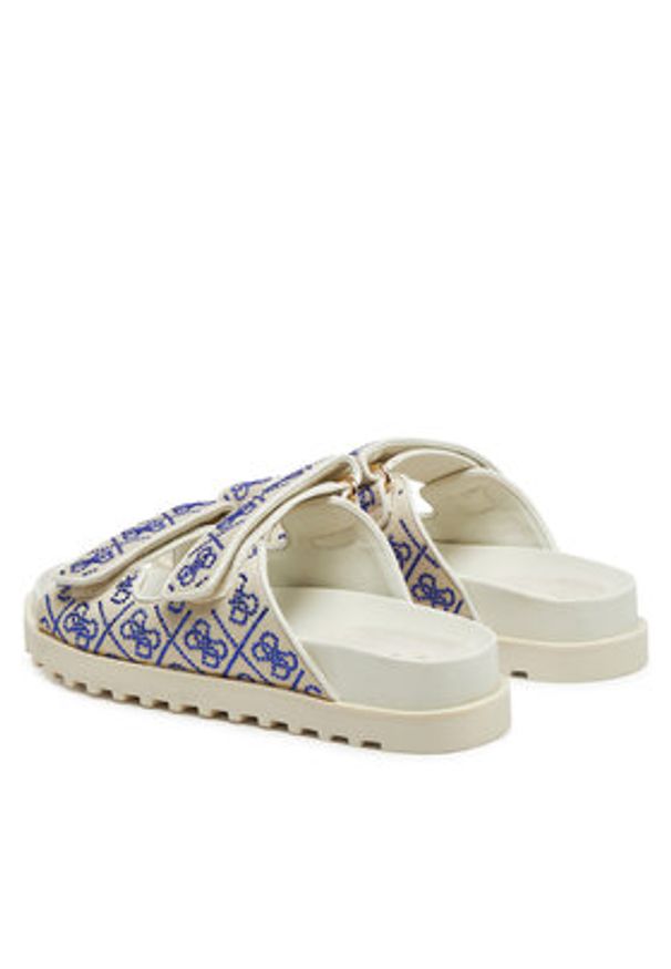 Guess Klapki FLJFDZ FAB19 Écru. Materiał: skóra