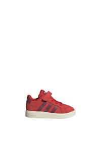 Adidas - Buty Grand Court 2.0 Kids. Kolor: biały, czerwony, wielokolorowy, brązowy